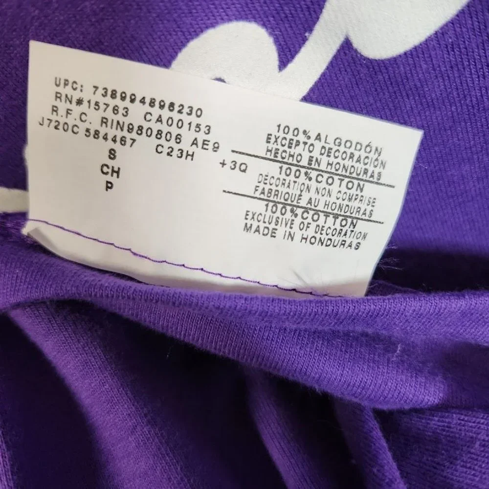 NWT Champion CLASSIC GRAPHIC TEE, SCRIPT LOGO in Purple‎ Size Small - Picture 7 of 8